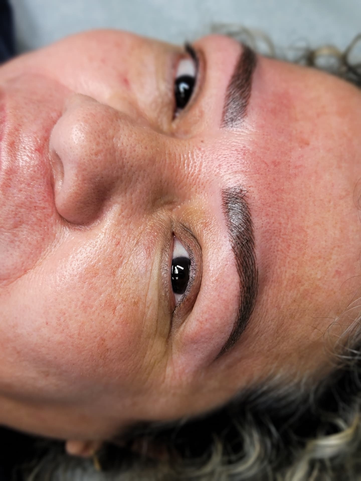 Ombré powder brows result